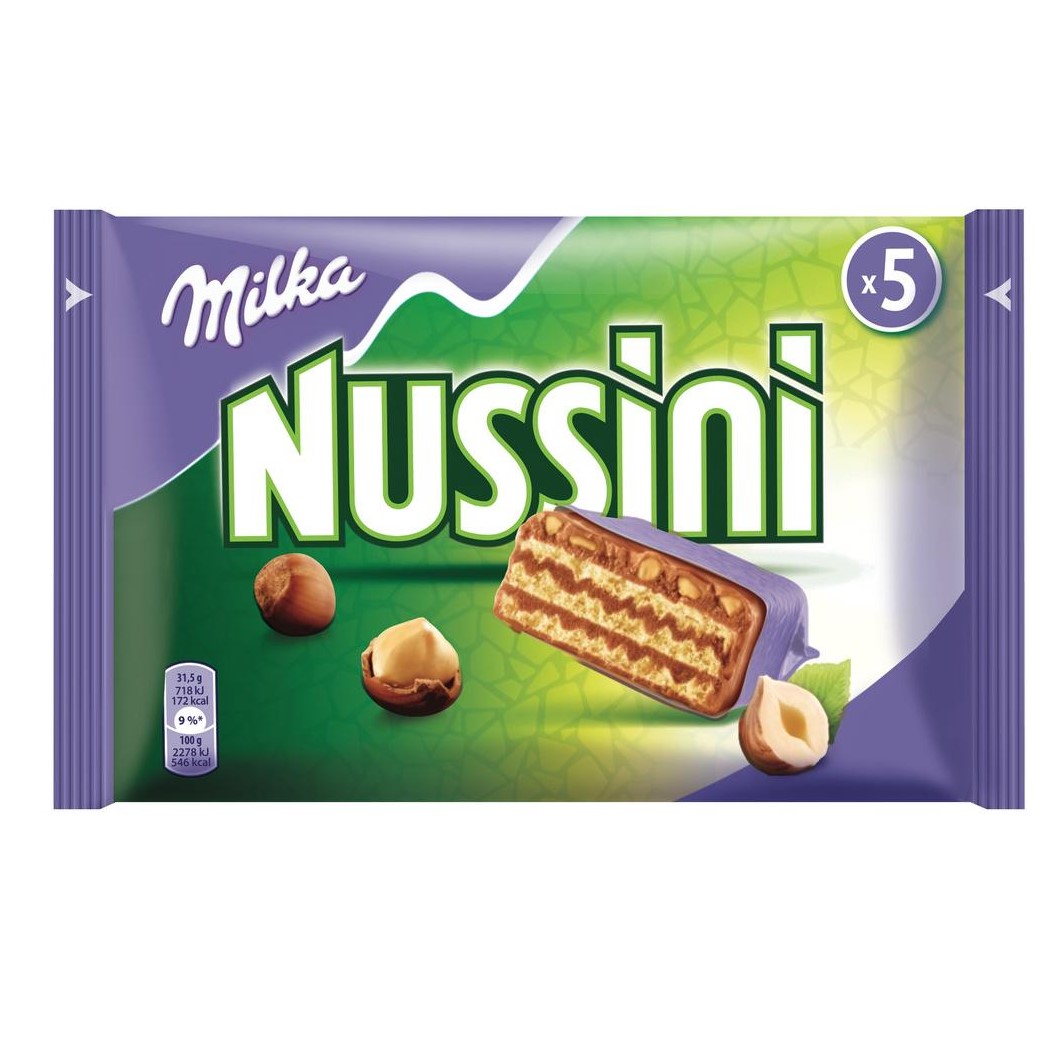 Barres chocolatées Nussini