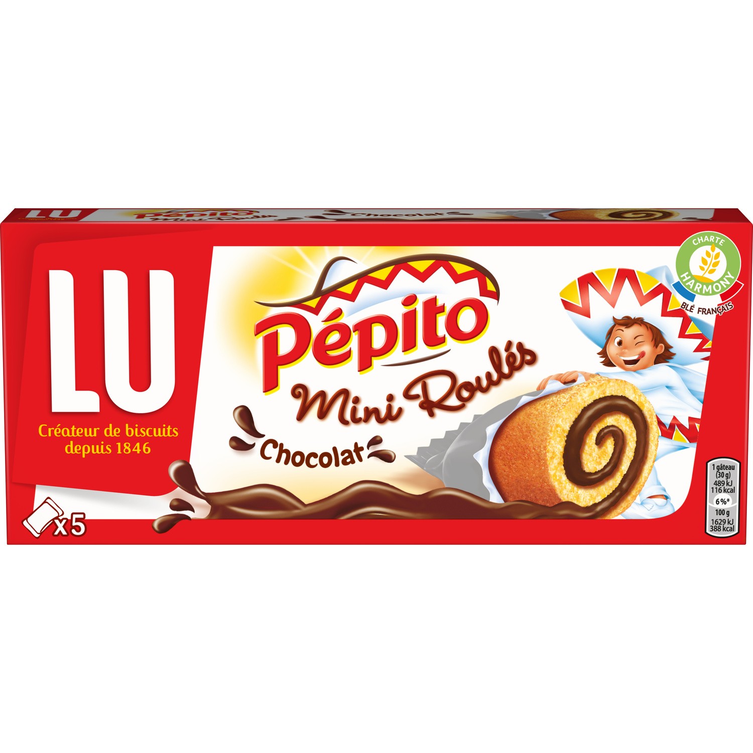 Mini roule chocolat pepito