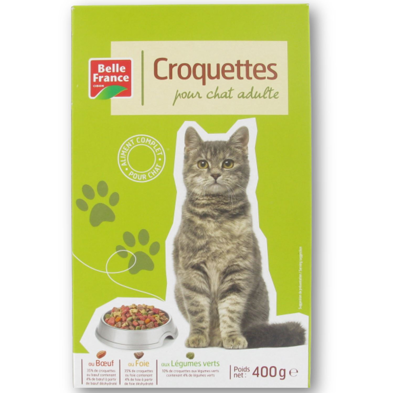 Croquette chat bœuf/foie/légumes