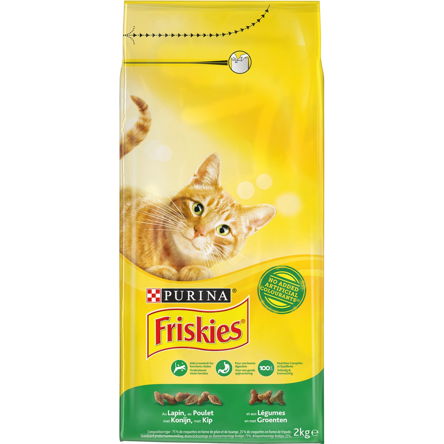 Friskies croquettes pour chats adultes au saumon/ légumes 400 g Friskies