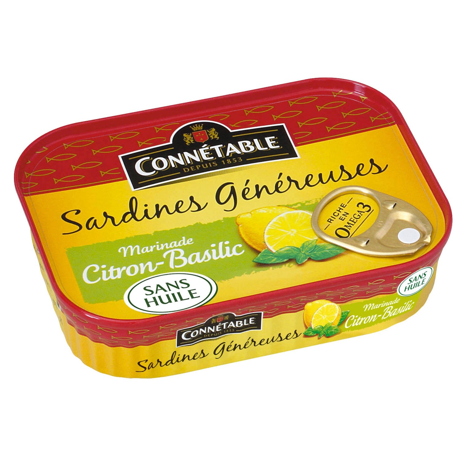 Sardines généreuses marinade citron-basilic