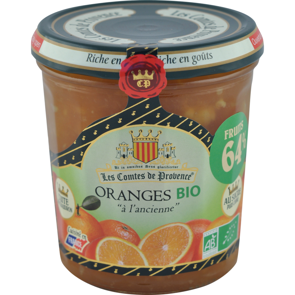 Confiture orange BIO à l'ancienne 64% de fruits