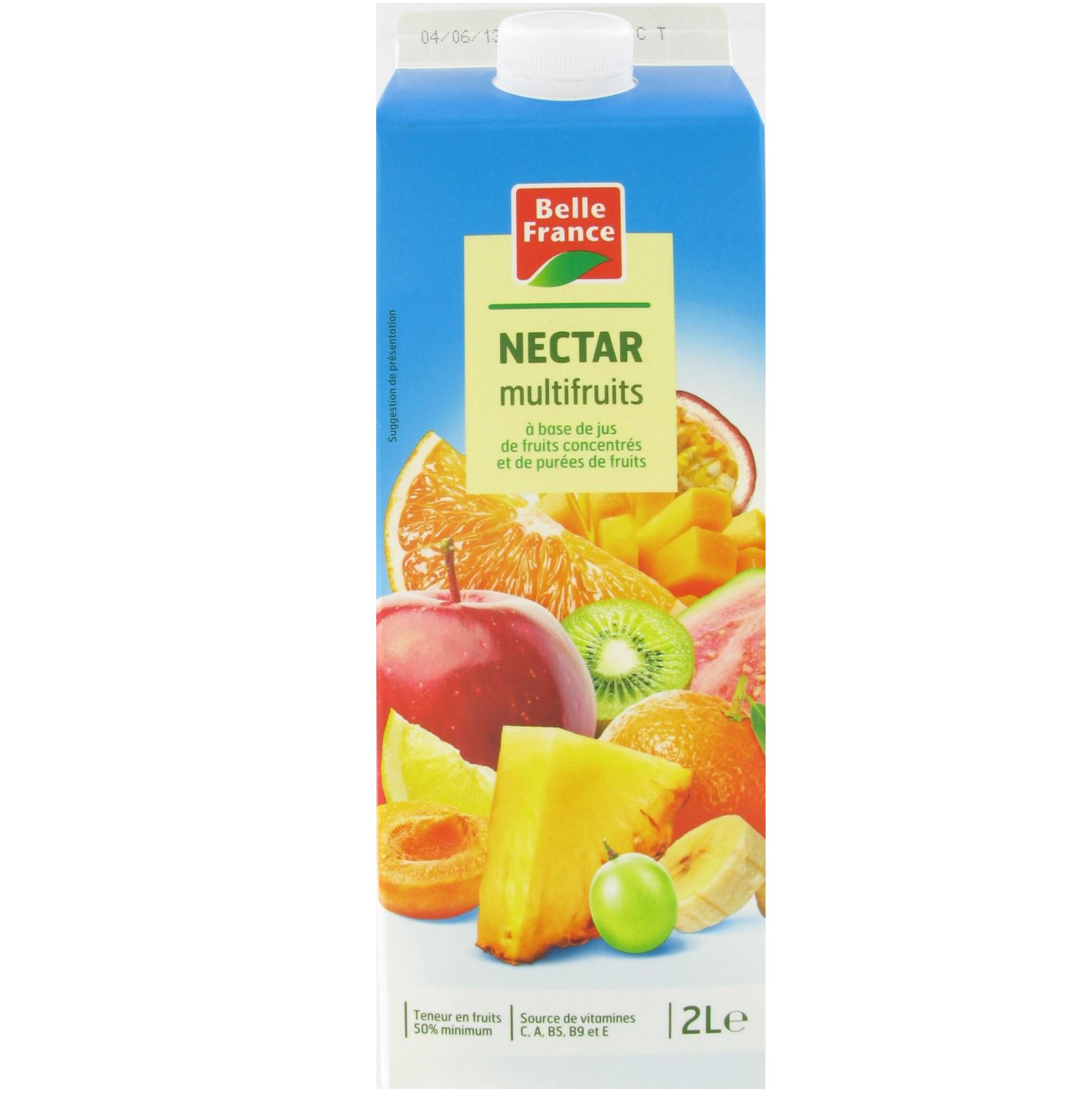 Nectar multifruits à base de concentré