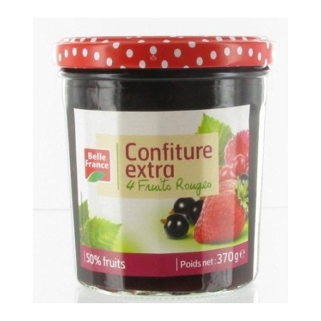 Confiture extra 4 fruits rouges