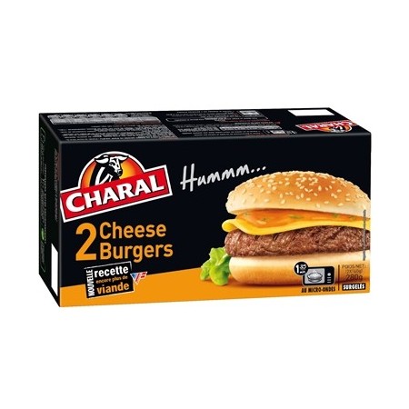 Cheeseburger 2 x 140 g surgelé