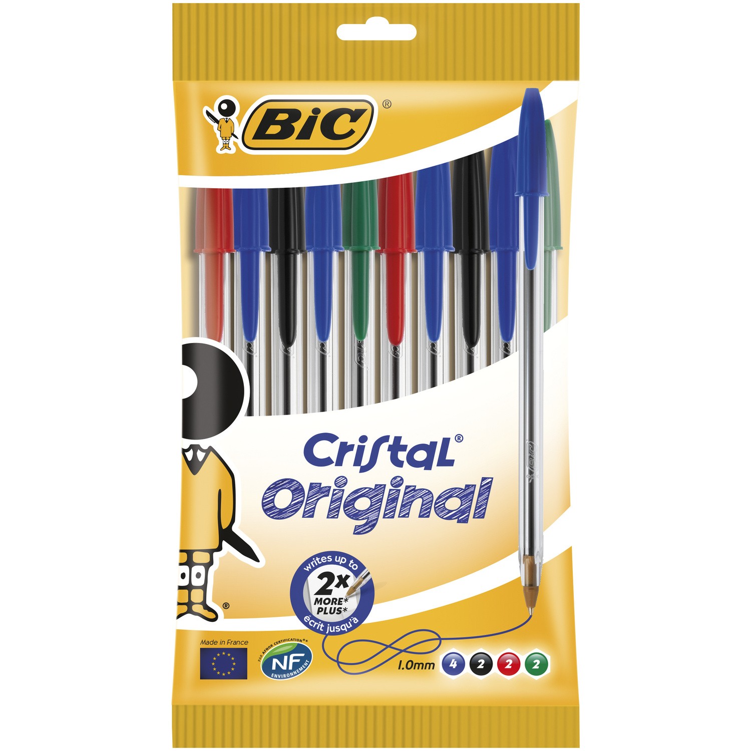 Assortiment 10 stylos Cristal Original