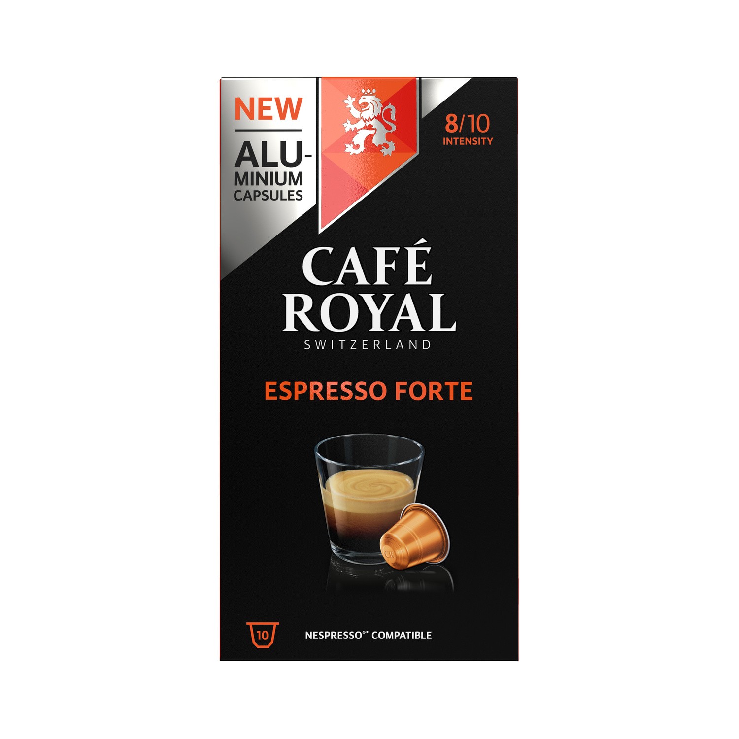 10 capsules café Espresso Forte n°8