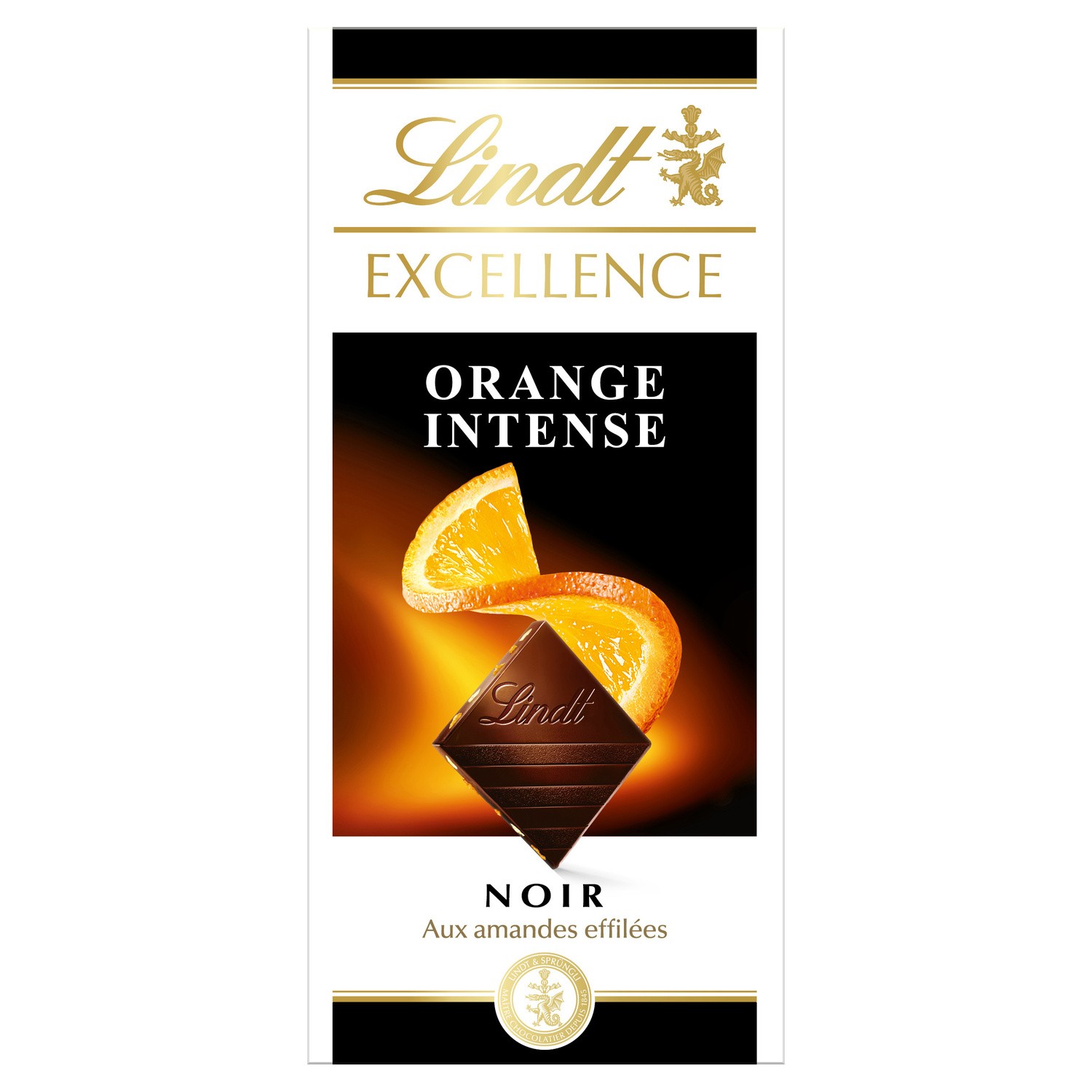 Chocolat noir aux amandes effilées Orange Intense