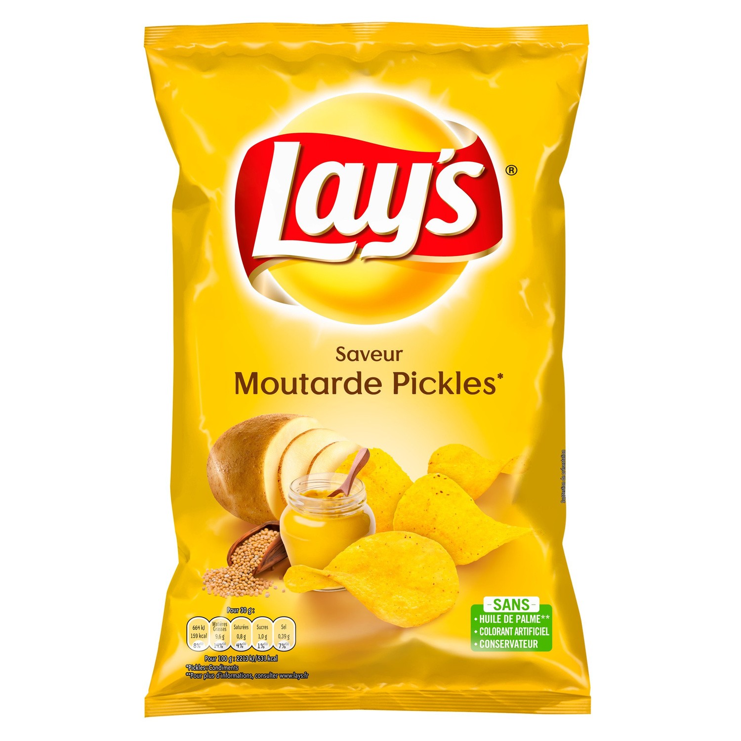 Chips saveur Moutarde Pickles