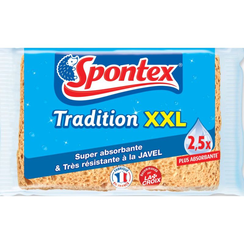 SPONTEX Gratte-Eponge tradition x2 