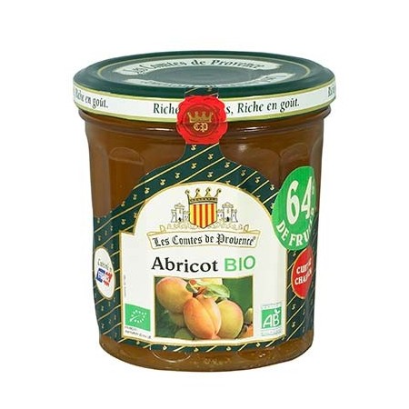 Confiture abricot BIO 64% teneur en fruits